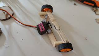 DIY Steering Mechanism Built from Wood and an MG90S Micro-servo!
