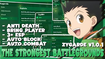 The Strongest Battlegrounds Script *NO KEY* - Anti Death, Bring Player, Auto Block, Auto Combat