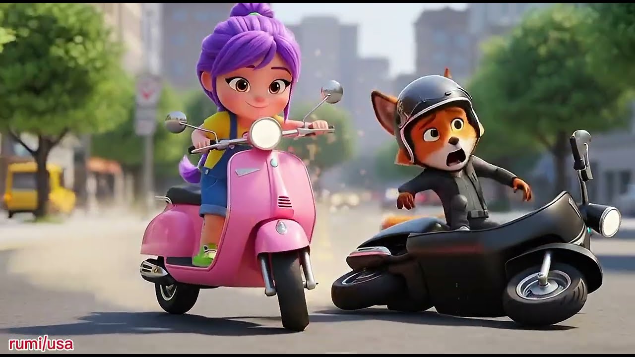 Fox destroy a rumi's scooty then rumi repair a scooty and gat revenge to fox 