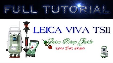 Leica Viva TS11 Introduction How to Use Leica Totalstation Full Tutorial