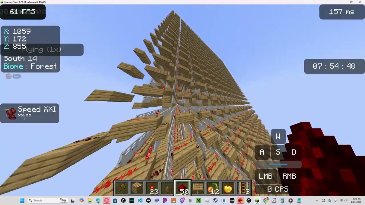 I beat the world record for most doors opened by one lever...