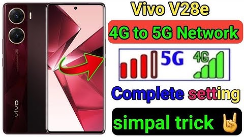 vivo v29e 4g to 5g volte Network setting kese karain // How to solve network problem vivo v29e