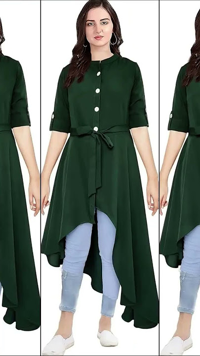 new long top design jeans pants design#girl top#trending​ #fashion​ #dress​ #youtubeshorts​ #shorts​