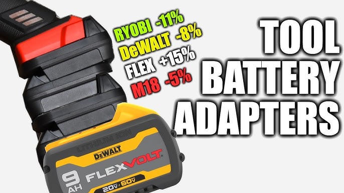 Battery Adapter for DeWalt 18V/20V Lithium Battery Converted to Black&Decker Porter Cable Stanley 18V 20V Battery Tool, Size: One Size