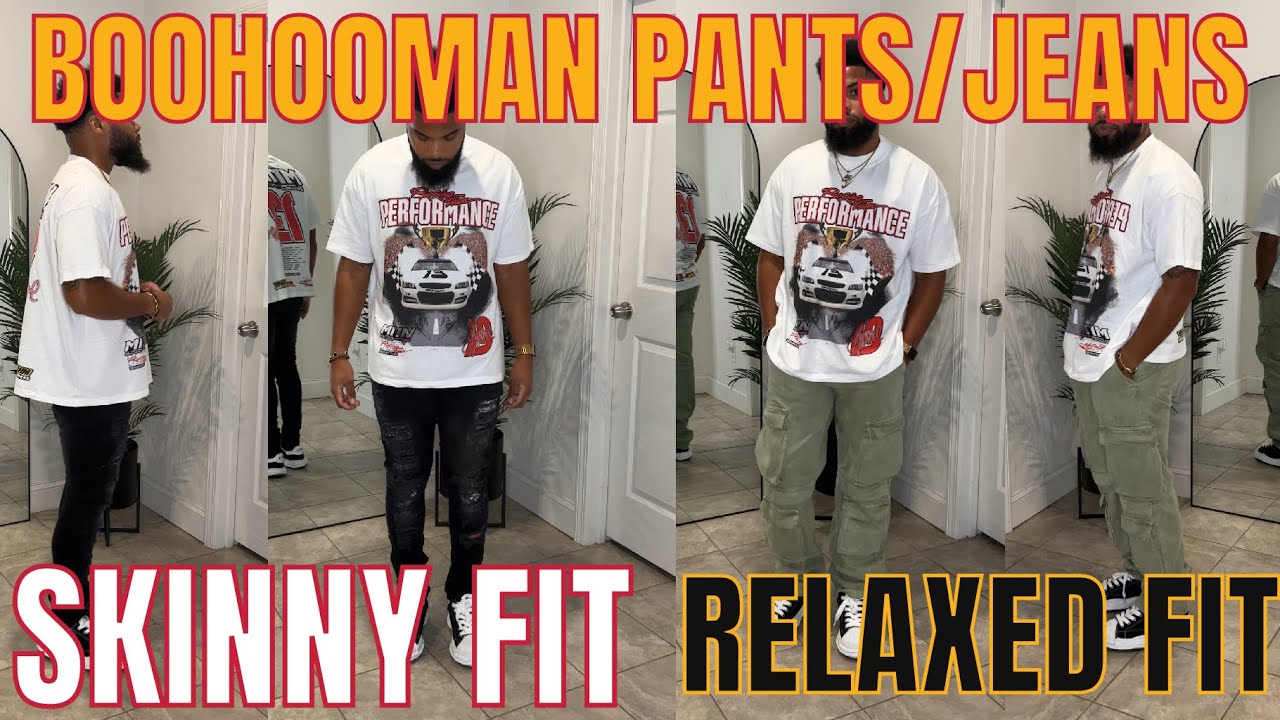 NEW* BoohooMAN Jeans Try-On Haul  Super SKINNY Fit vs. SKINNY Fit Jeans ,  What's the difference? 