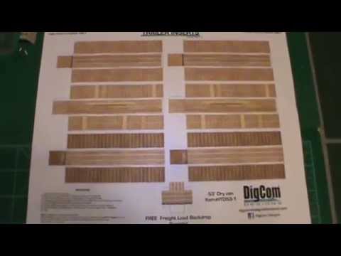 Digcom Designs Trailer Inserts for DigCom Designs in N scale and HO scale - YouTube