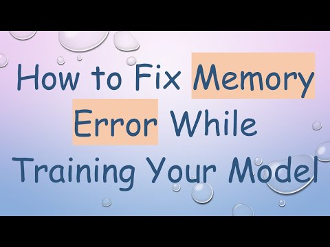 How to Fix Memory Error While Training Your Model