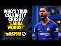 REVEALED! 😮 Chelsea star Ruben Loftus-Cheek tells Laura Woods that she&#39;s his celebrity crush! 😍