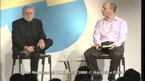 Don Norman at UX Week 2008 © Adaptive Path