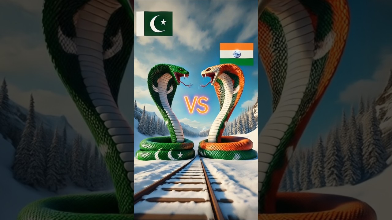 🇮🇳India vs 🇵🇰pakistan snake fight😮 