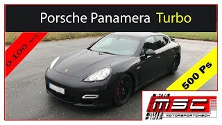 Porsche Panamera Turbo 0-100 100-200 Topspeed Acceleration | Motorsportcheck.de