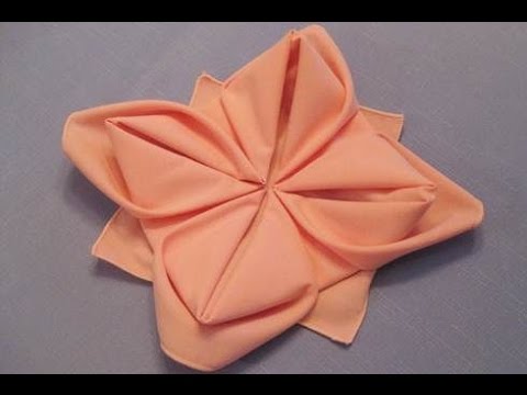 Come Piegare I Tovaglioli Fior Di Loto Fold Napkins Lotus