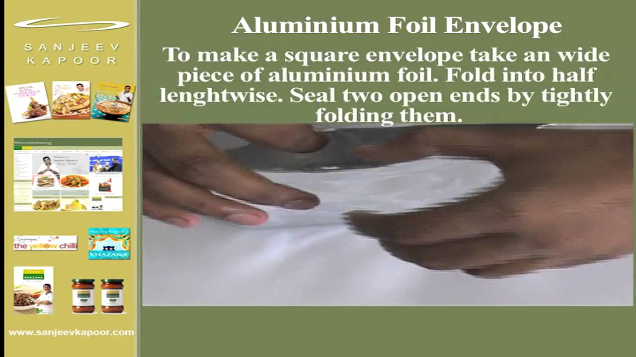 Aluminium Foil Envelope | Sanjeev Kapoor | Sanjeev Kapoor Khazana