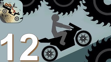 Ragdoll Dismounting Stickman - Gameplay Walkthrough Part 12 Fat Stick vs Saws (Android Game)