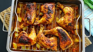 Delicious Roasted Chicken | صينية دجاج بالفرن بتتبيلة رائعة