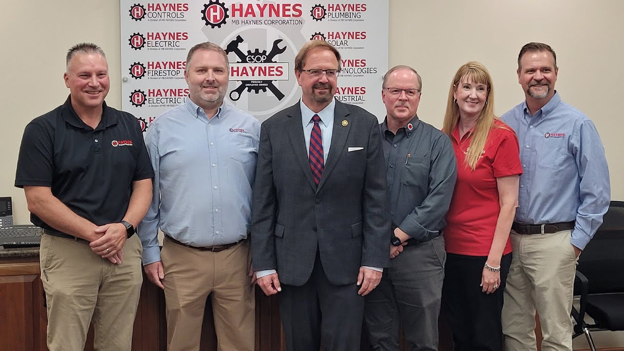 Congressman Chuck Edwards Visits MB HAYNES