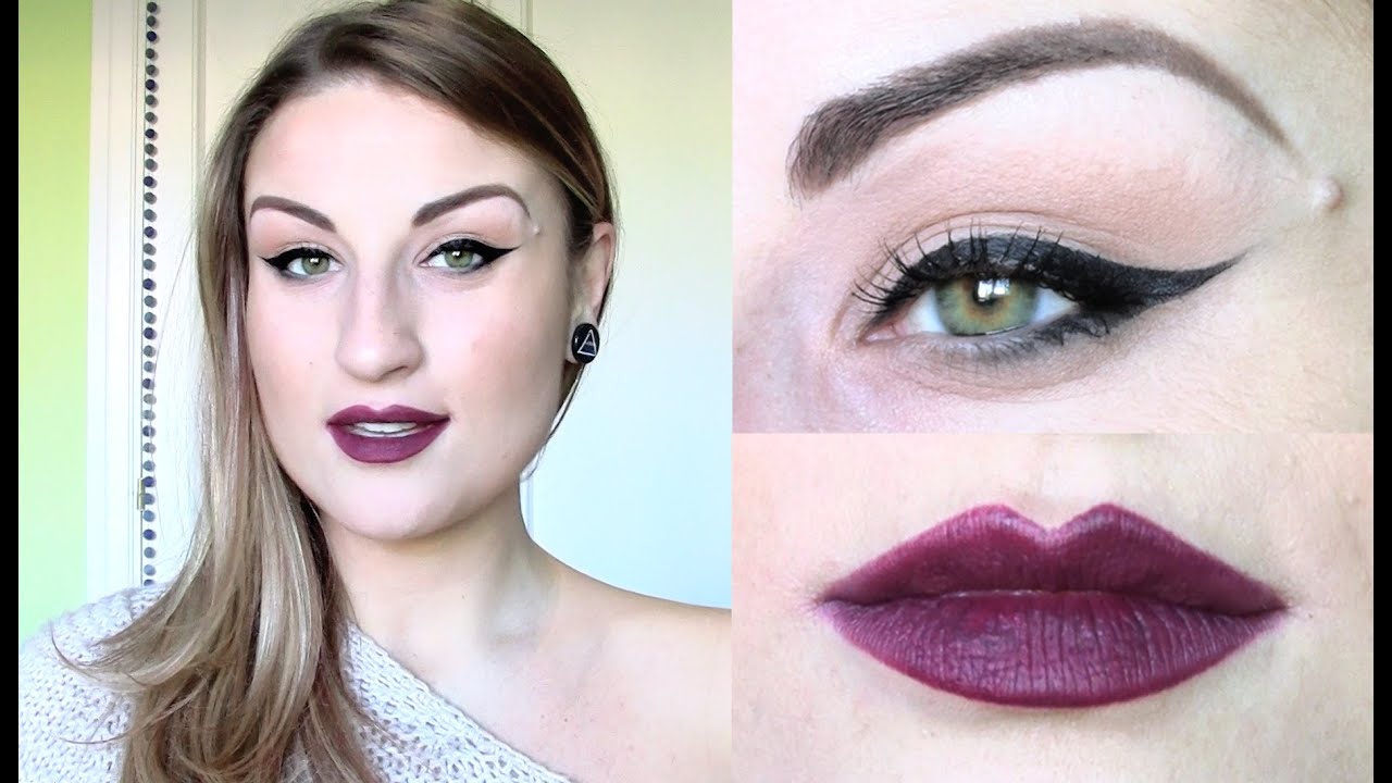 TUTORIALDelineadoNEGRO extream CAT EYE labios oscuros
