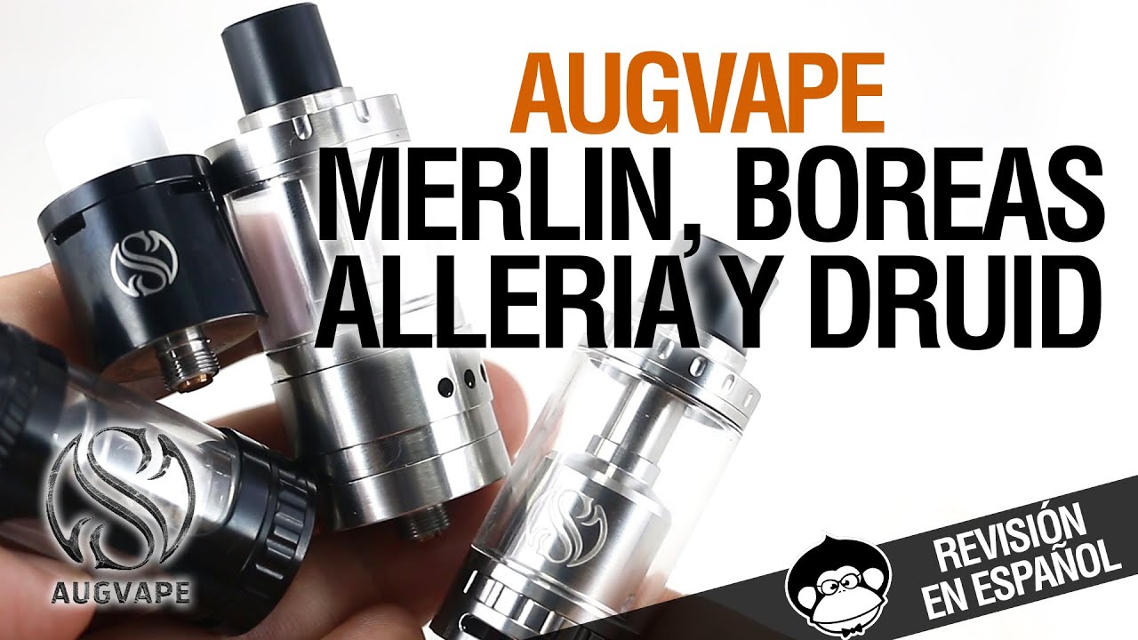 Atomizadores Augvape - Merlin RTA / Boreas RDTA / Alleria RTA y Druid ...