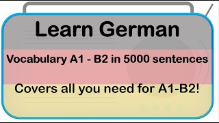 Learn German - Vocabulary A1 - B2 in 5000 sentences screenshot 5