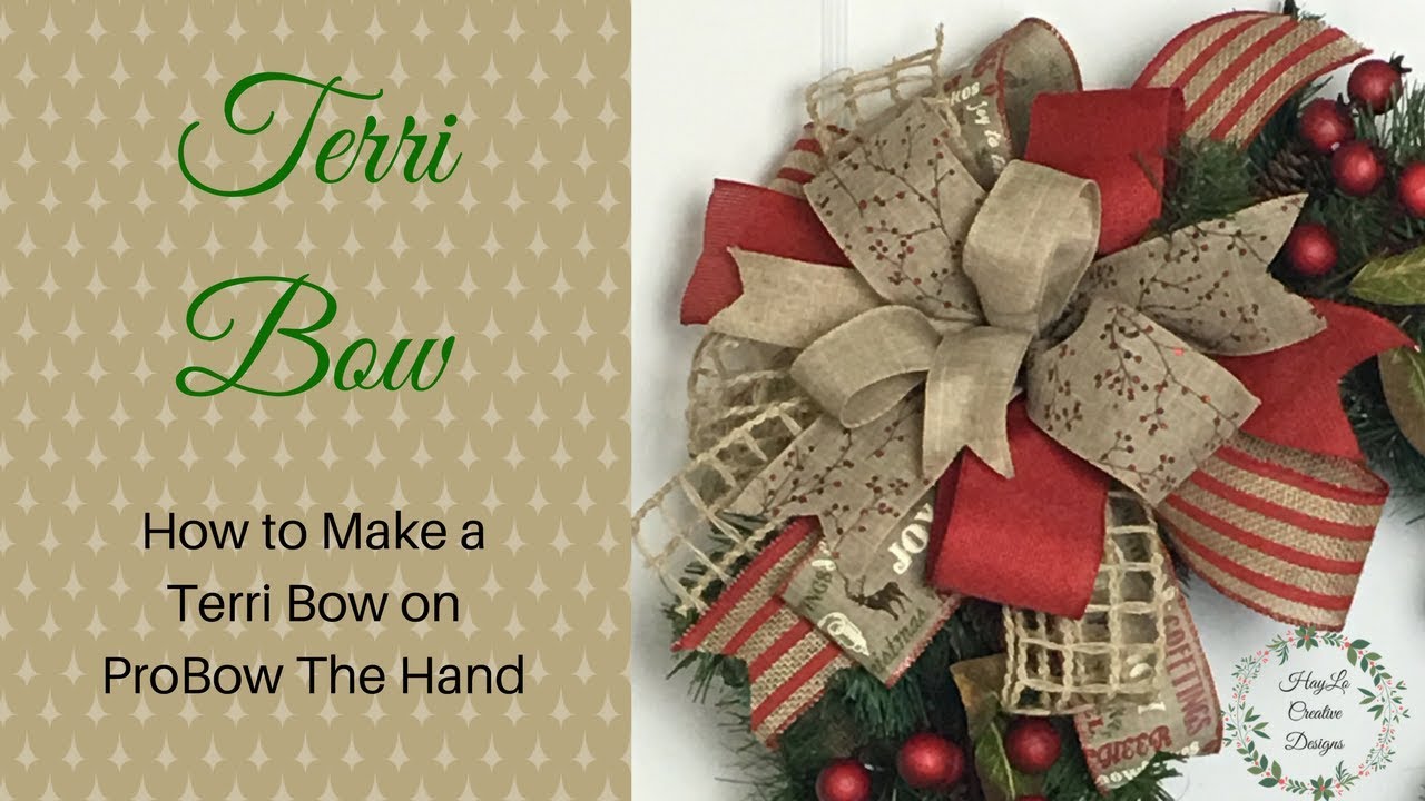 How to Make a Terri Bow out of Ribbon on the Pro Bow The Hand Bow