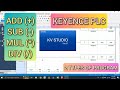 Kv studio  add sub mul div instruction keyence plc with simulation