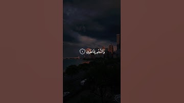 وَٱلنَّجۡمِ إِذَا هَوَىٰ || سورة النجم #عبدالله_الموسى 🤍🌱