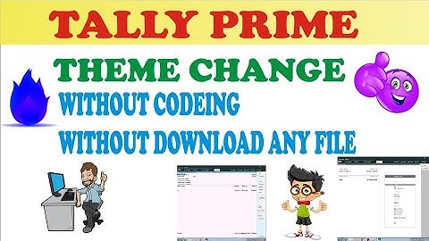 Tally Prime ka colour Change kare