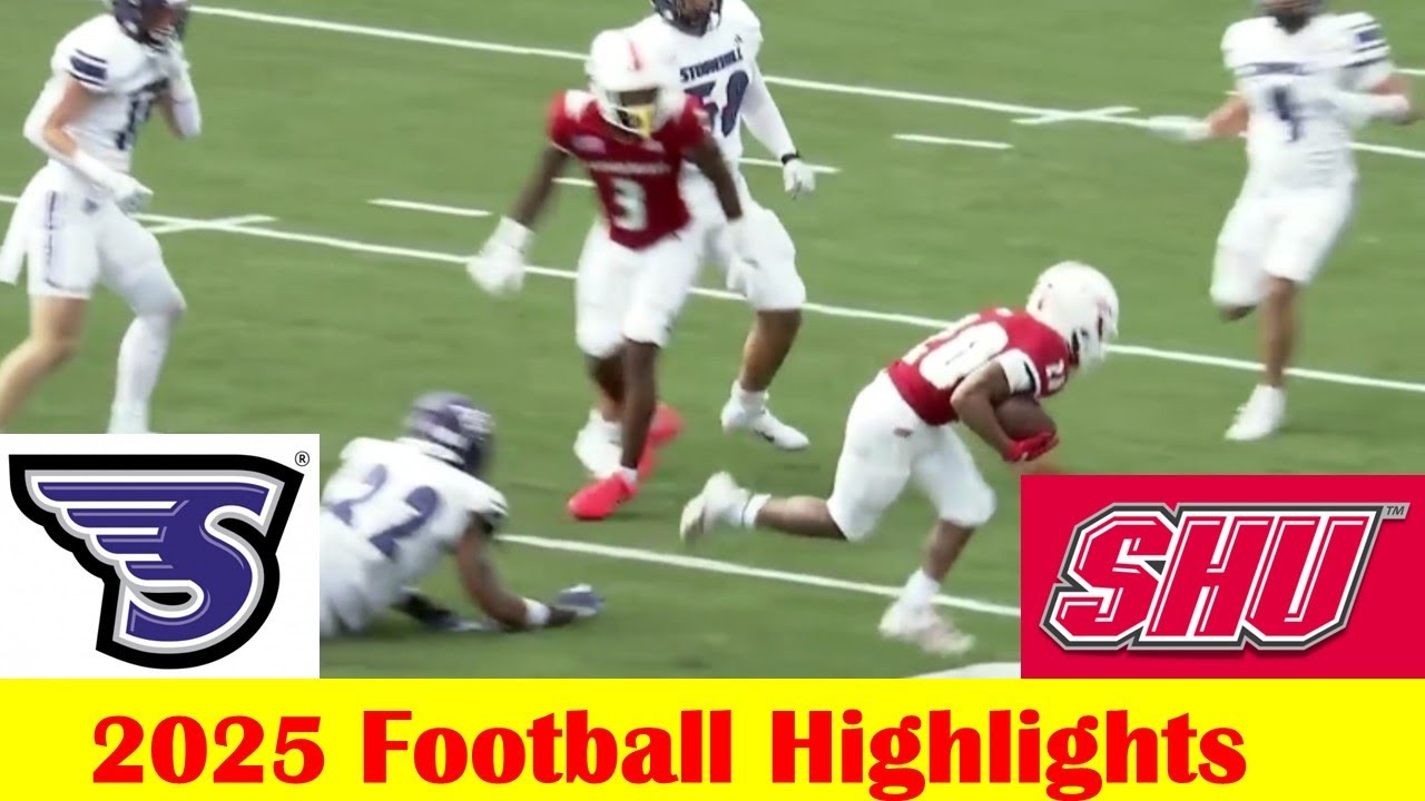 Stonehill vs Sacred Heart Football Game Highlights 8 30 2025