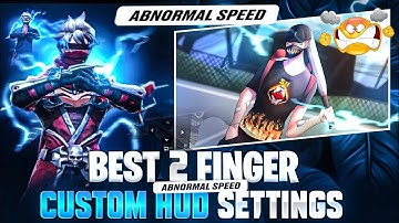 TOP 7 BEST 2 FINGER CUSTOM HUD CODE FREE FIRE (FASTEST MOVEMENT +HEADSHOT ) 🤯 BEST CUSTOM HUD IN FF