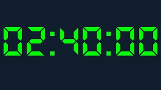 2 hour 40 minutes Timer Digital Countdown Digital