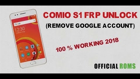 Comio S1 frp remove 100% // in Hindi