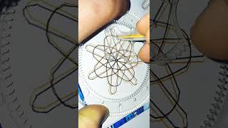 Simple Spirograph design Satisfying ASMR Video #shorts #ytshorts #shortsvideo2023