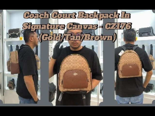 black coach twist lock backpack purse Coach 9992 LARGE Vintage Black Leather Sling Backpack w/Turn Lock Closure  Pocket