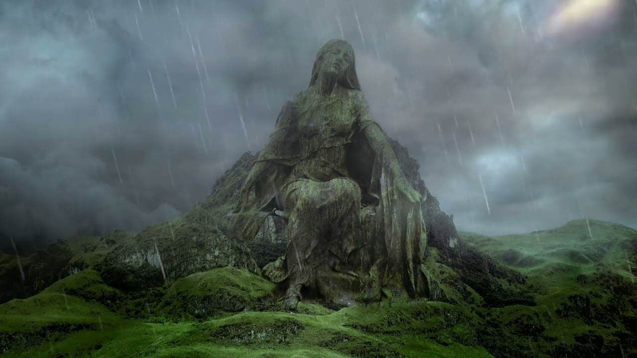 Storm Over the Ancient Goddess – Deep Rain & Thunder Sounds for Sleep
