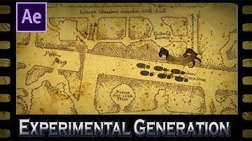 The MARAUDERS MAP Animation from Harry Potter  - After Effects TUTORIAL