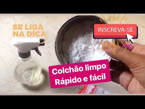 COMO LIMPAR O COLCHÃO COM BICARBONATO DE SÓDIO #APRENDA