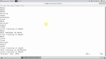 Linux Training in Nepal.RHCE Training in Nepal. vim part 9