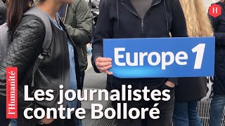 Europe 1 : 200 journalistes rassemblés contre la main-mise de Bolloré