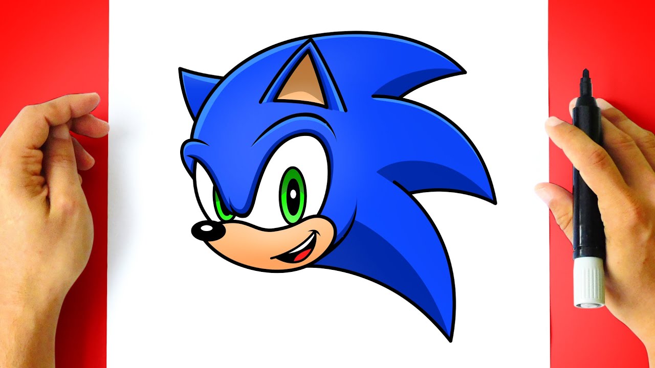 Como DESENHAR o SONIC MODERNO - Como DIBUJAR a SONIC MODERNO - Sonic the  Hedgehog 
