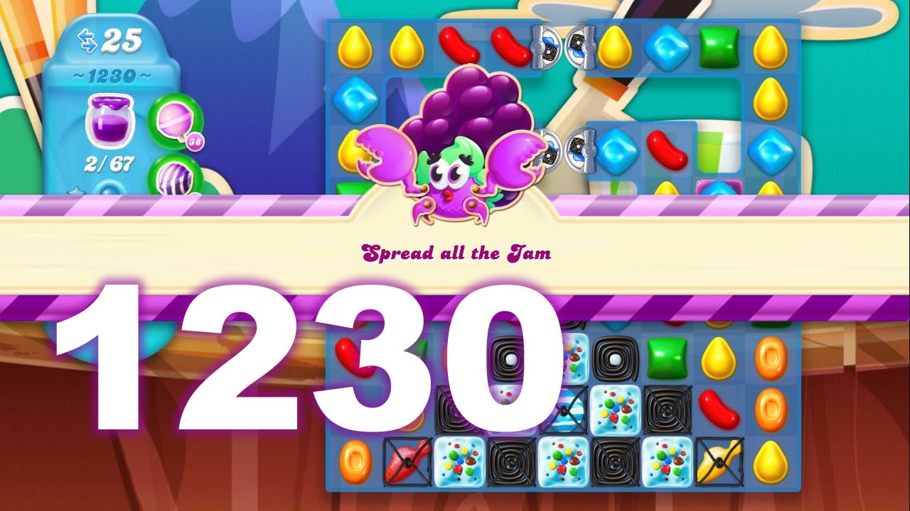 Candy Crush Soda Saga Level 1230 No Boosters Youtube