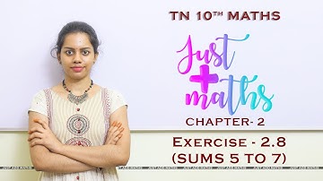 TN 10th Maths | Chapter 2 | Numbers and Sequences | Exercise 2.8 | Part 2 | By Aarthy
