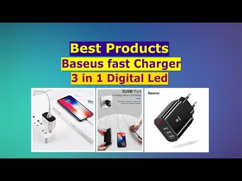 Baseus Multi USB Charger For iPhone Samsung Xiaomi mi 3 4A Fast Charging Plug LED Mobile Phone Charg