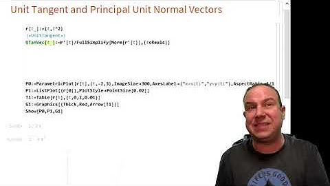 Unit Tangent and Principal Unit Normal Vectors Mathematica Demo