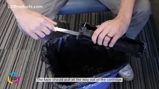 How to Remove the Toner Cartridge Sealing Tape