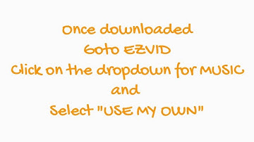How to record a video without Music using EZVid