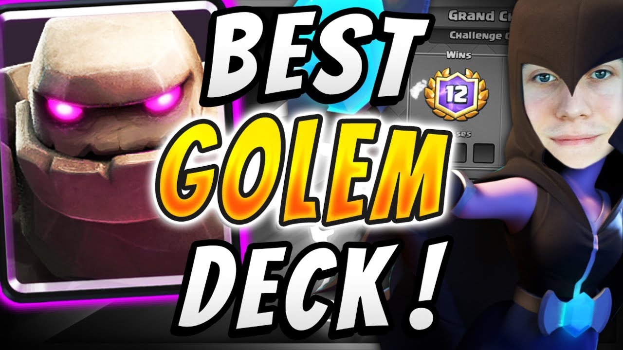 SirTagCR: MOST RELIABLE GOLEM DECK in CLASH ROYALE! - RoyaleAPI