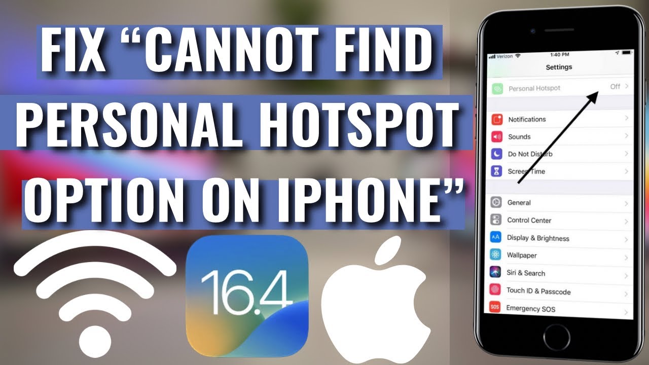 How To Fix Cannot Find Personal Hotspot Option On iPhone Fix Personal