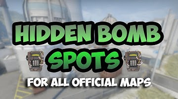 CS:GO | Best Bomb Plant Spots For The Official Maps! [RLY??!?