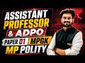 🔥 Assistant Professor &amp; ADPO | Paper 01 | MPGK + MP Polity | By Rohit Sir | Tandav Classes